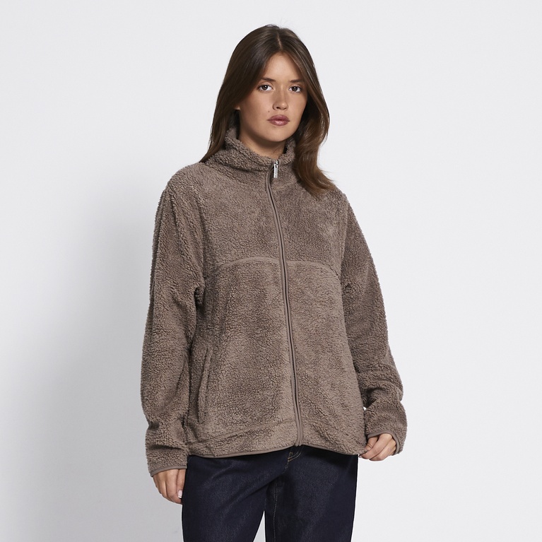 Teddy jacket "Cosy" Dk Beige